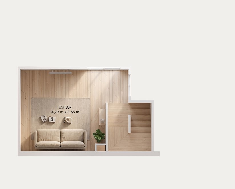 Plano Dúplex Chamonix — Segundo Piso